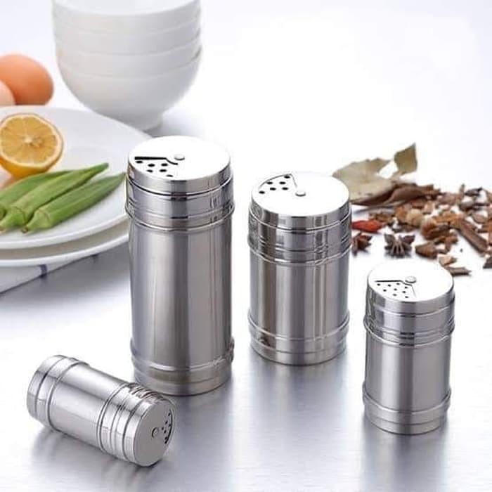Tempat Lada Garam Bumbu Stainless dengan 3 Tingkat pengaturan 400cc XL - Image 2