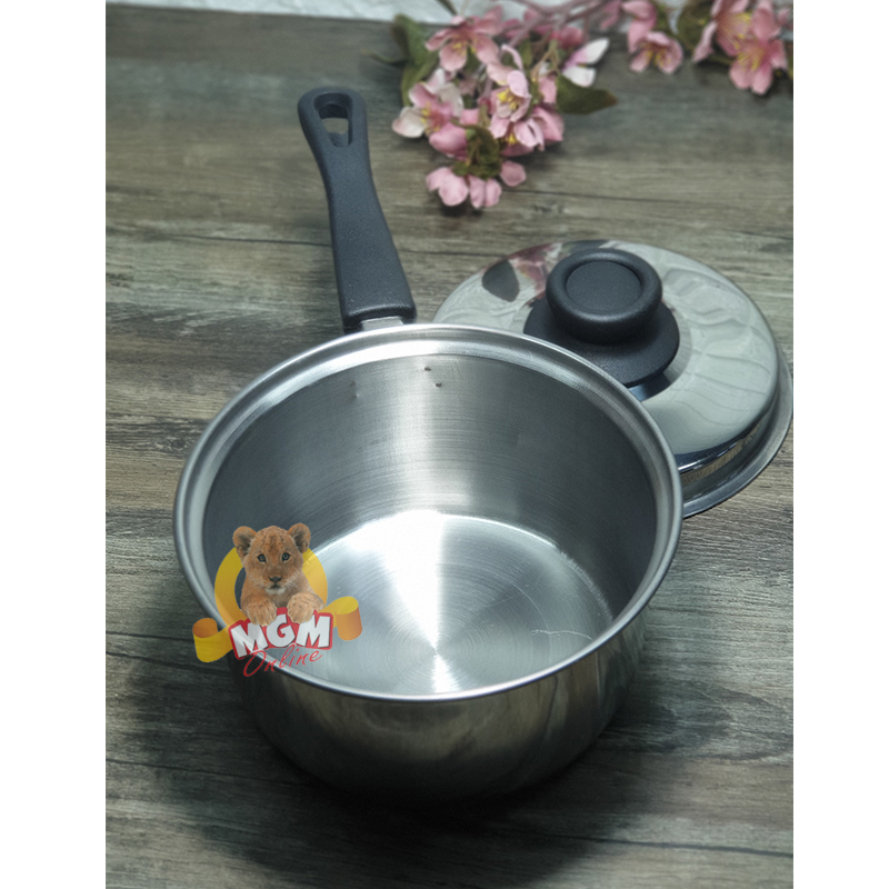 Panci Susu 16CM + Tutup Stainless TEBAL - Image 2