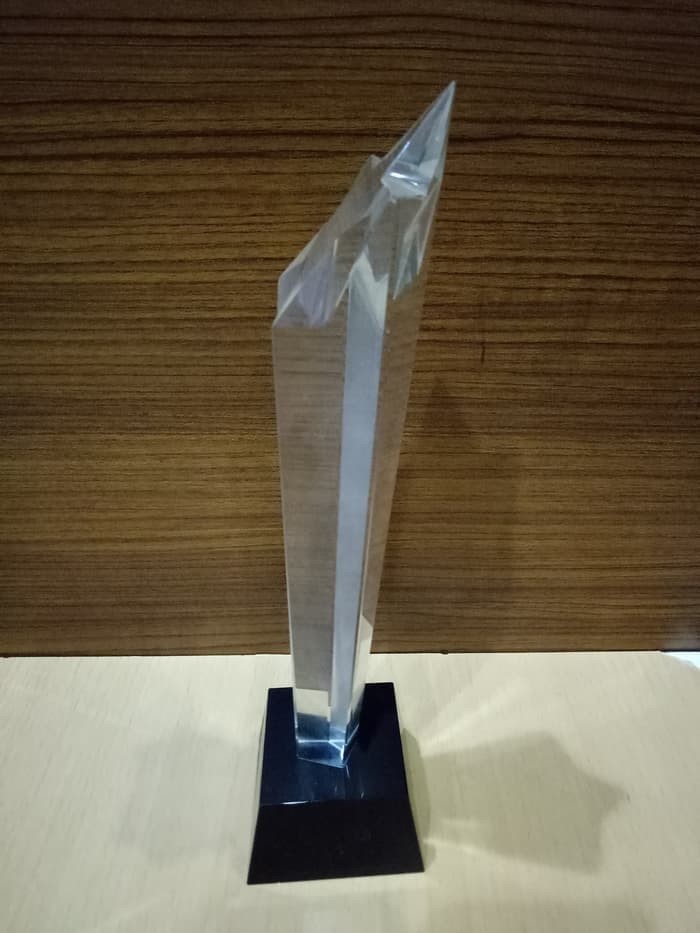 P28-S Plakat kristal Trophy Crystal tropi Golf Piala Dunia tinggi 21CM - Image 2
