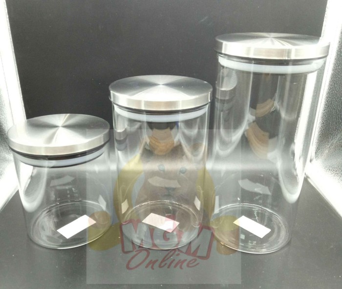 Toples Kedap Udara 1200ml dengan tutup stainless seal silicon MG2239 - Image 5
