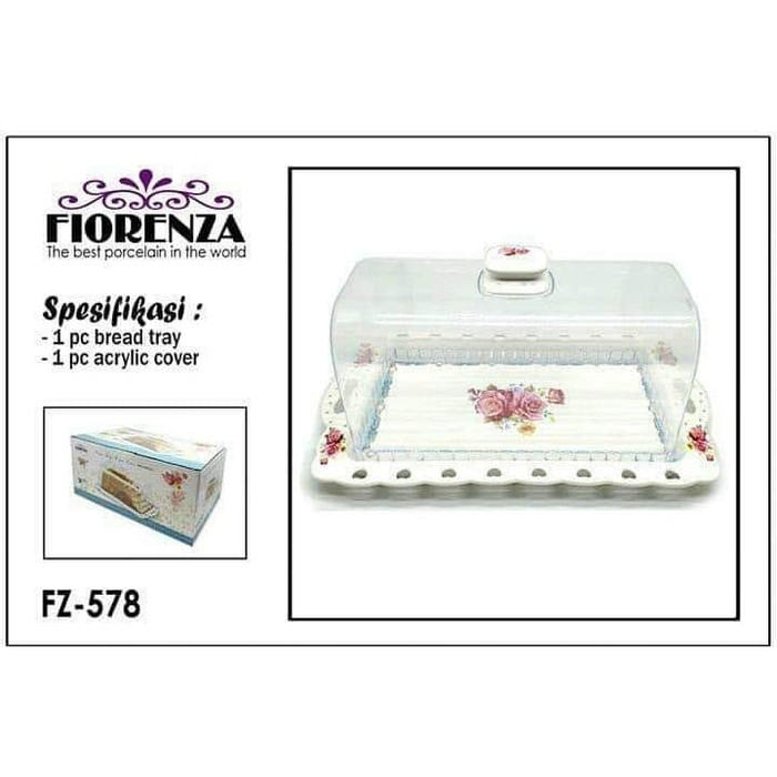 Tempat Roti Tawar wadah Cupcakes keramik dengan tutup Florenza FZ578 - Image 4