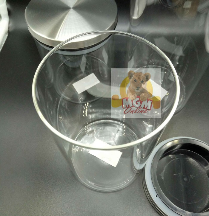 Toples Kedap Udara 1200ml dengan tutup stainless seal silicon MG2239 - Image 4