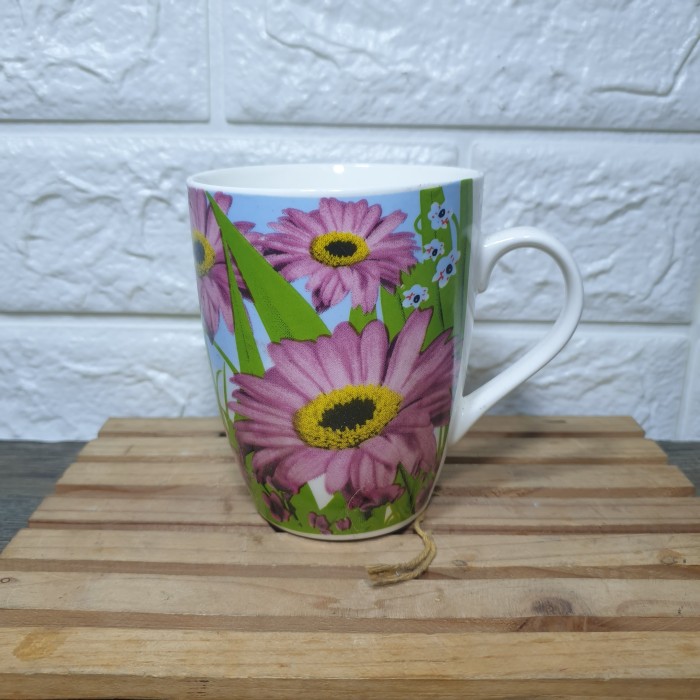 Mug keramik motif abstrak gelas unik cangkir kopi minum 360ml - Image 5