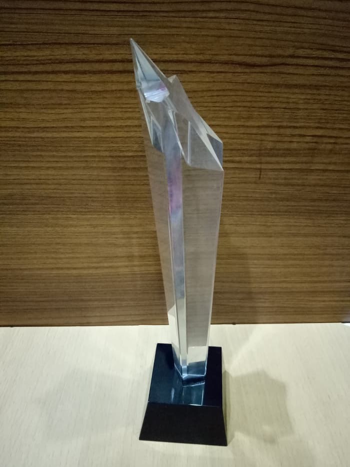 P28-S Plakat kristal Trophy Crystal tropi Golf Piala Dunia tinggi 21CM - Image 3