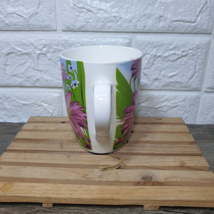 Mug keramik motif abstrak gelas unik cangkir kopi minum 360ml - Image 3