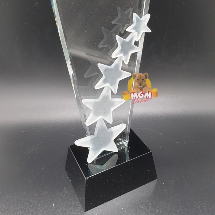 P72-L Plakat kristal Trophy Crystal tropi Golf Piala Dunia tinggi 27CM - Image 4