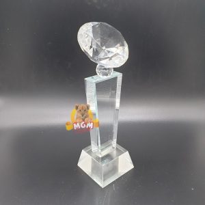 P10-S Plakat kristal Trophy Crystal tropi Golf Piala Dunia tinggi 15CM