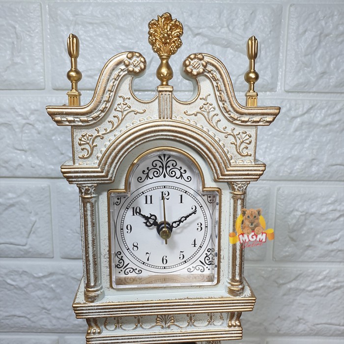 Kotak perhiasan Elegant motif Kayu Kotak musik w/ Jam pendulum Tinggi - Image 5