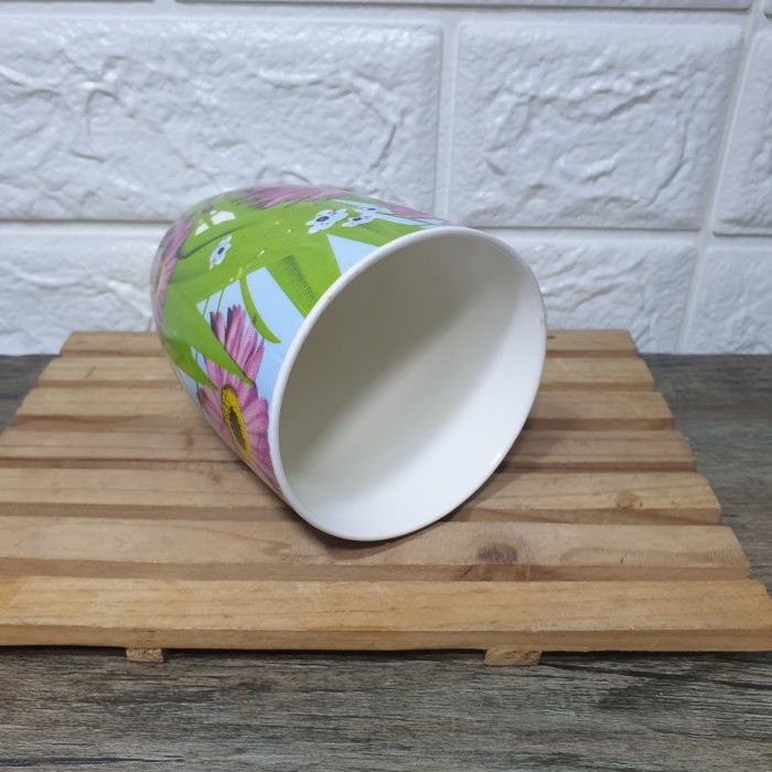 Mug keramik motif abstrak gelas unik cangkir kopi minum 360ml - Image 2