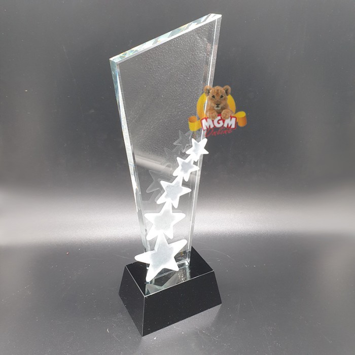 P72-M Plakat kristal Trophy Crystal tropi Golf Piala Dunia tinggi 25CM