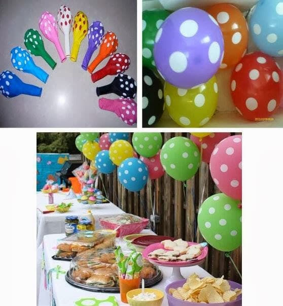 Balon Polkadot / Balon Metalic Latex / Balon Ulang Tahun Balloon