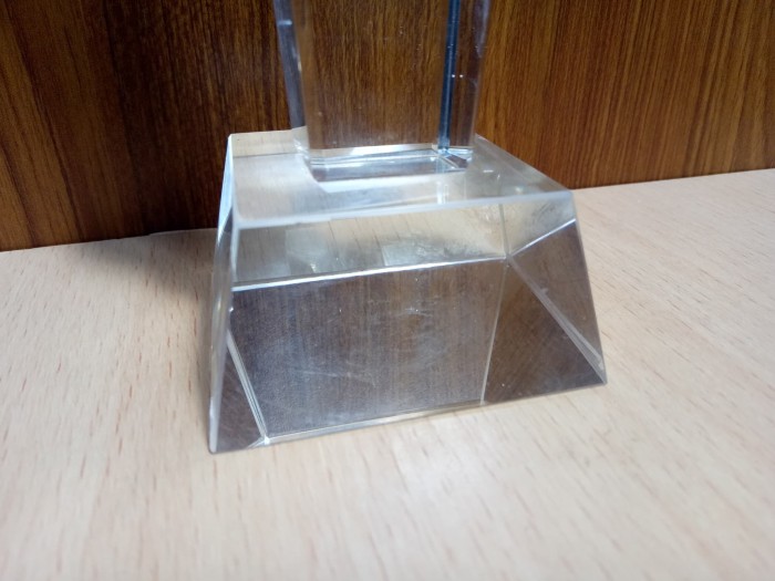 C7580 Plakat kristal / Trophy Crystal kaca / Piala Golf / Piala Dunia - Image 2