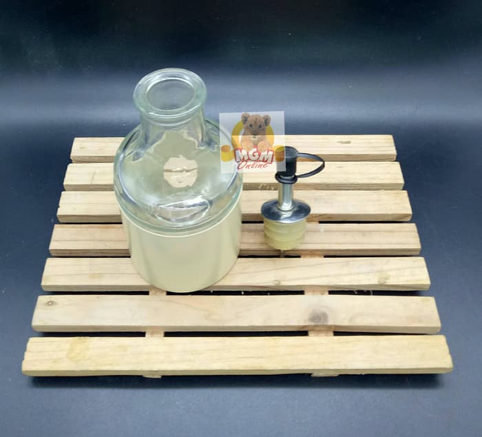 Botol minyak zaitun Botol kecap dengan Pourer dengan Tutup 7682C - Image 3