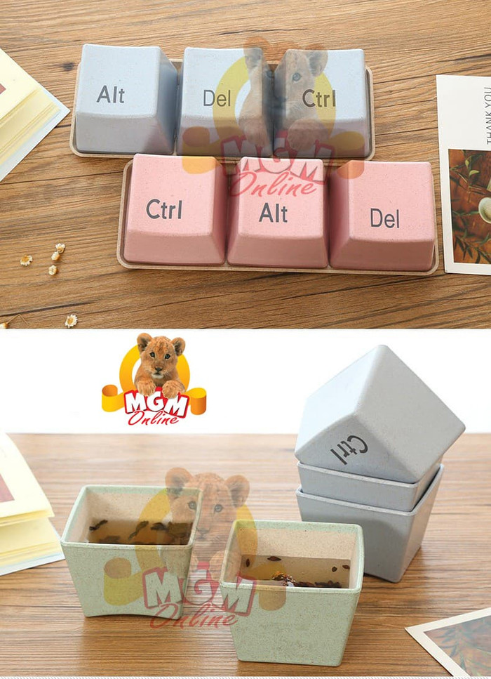 Cangkir Ctrl Alt Del / Mangkok Ctrl Alt Del / gelas keyboard ctrl alt - Image 3