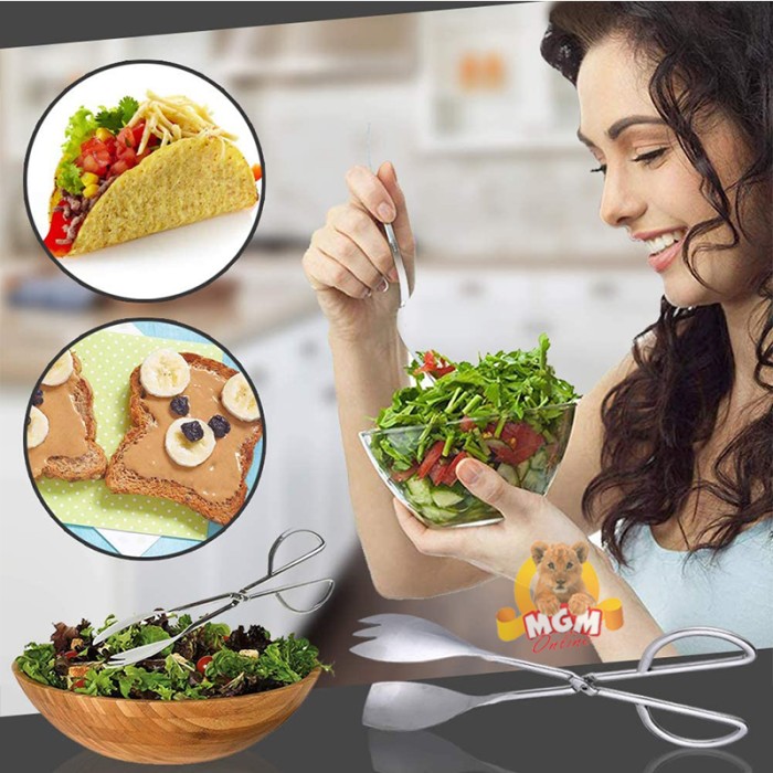 Capitan makanan PREMIUM Stainless steel Food tongs 25cm Single Teeth - Image 4