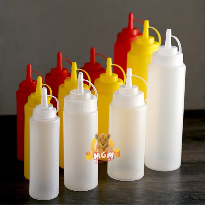 Botol saos mayonaise 8oz botol kecap plastik Botol minyak SMALL 250ml - Image 3