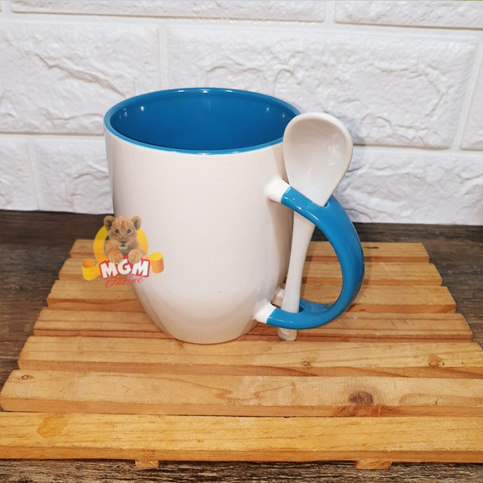 Mug MOMMY is my superhero plus FREE sendok keramik gelas warna keramik - Image 4