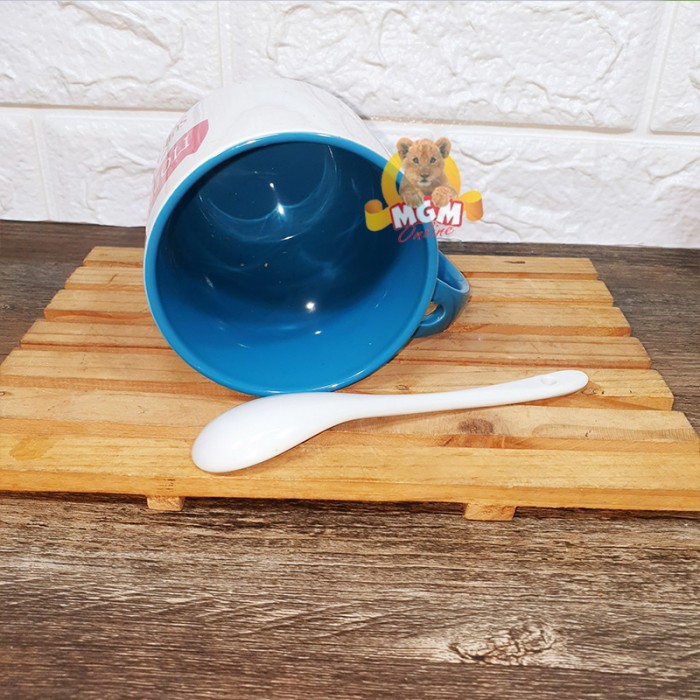 Mug MOMMY is my superhero plus FREE sendok keramik gelas warna keramik - Image 3