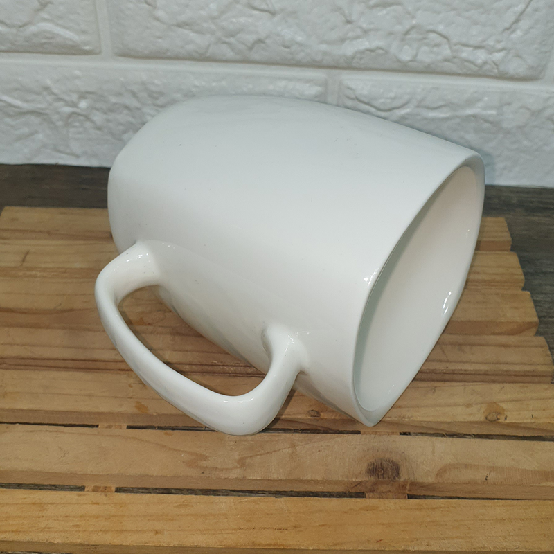 Mug Keramik Kotak 400ml Mug kopi Keramik SQUARE POLOS - Image 3