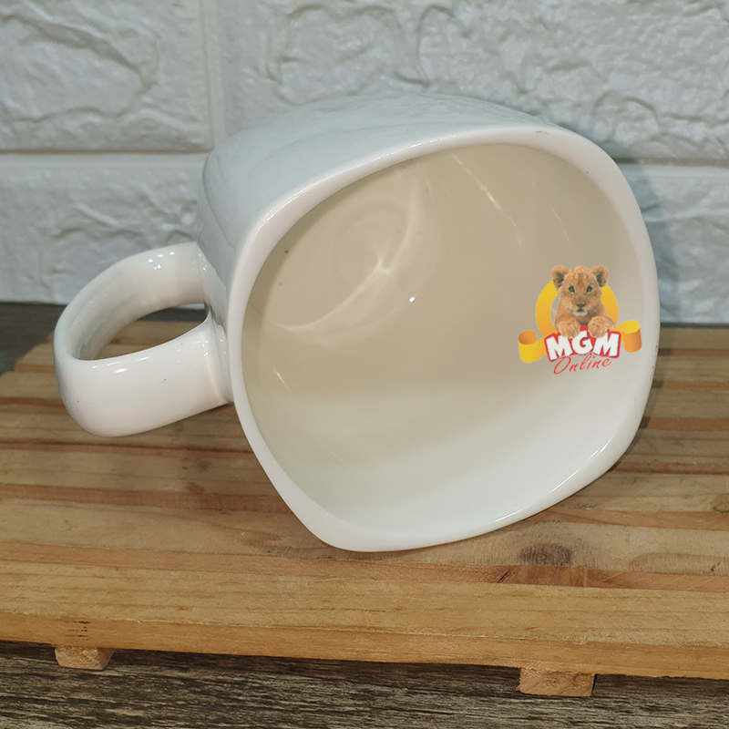 Mug Keramik Kotak 400ml Mug kopi Keramik SQUARE POLOS - Image 4