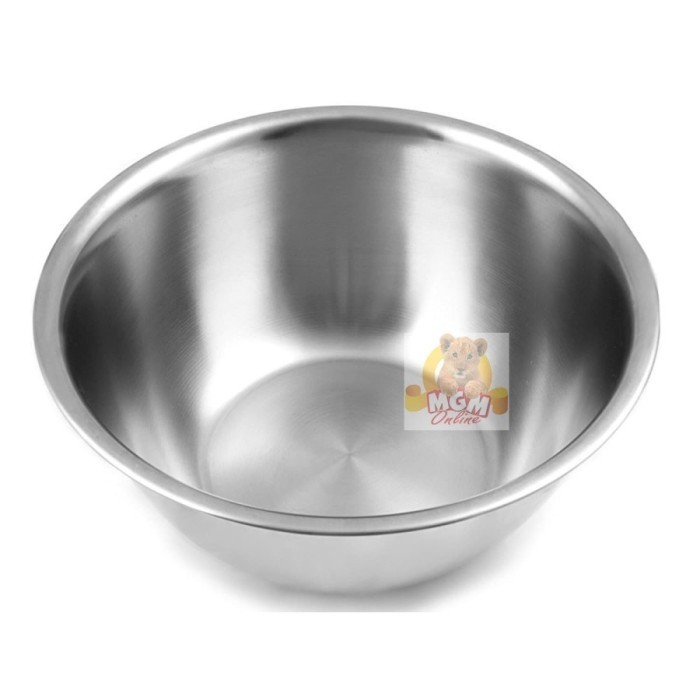 SET 2pc Baskom Stainless 22cm PLUS baskom Saringan Stainless 20cm - Image 4