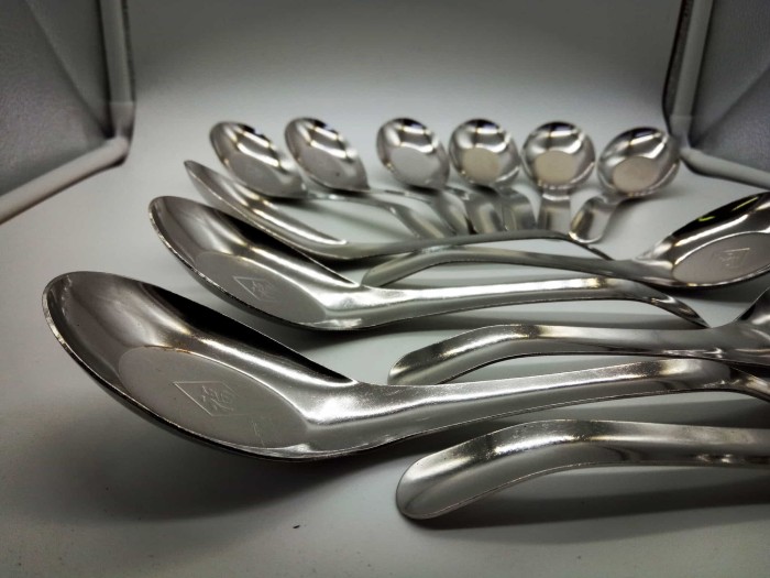 Sendok bebek Stainless per 6pcs Tebal 1MM Soup / bubur / Kuah 14.5CM - Image 5