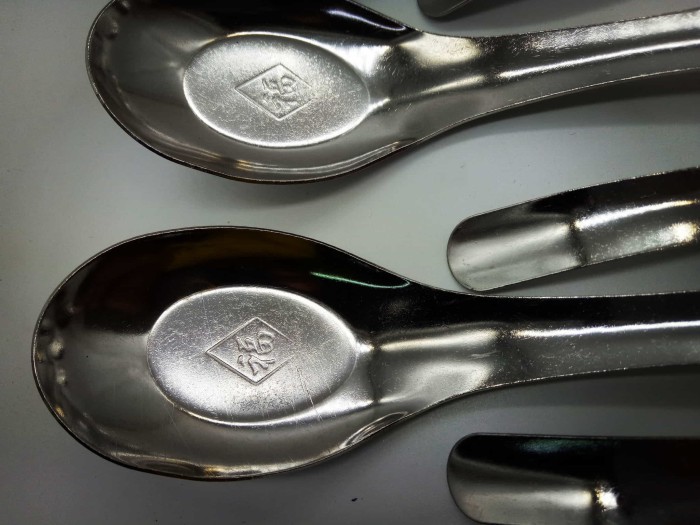 Sendok bebek Stainless per 6pcs Tebal 1MM Soup / bubur / Kuah 14.5CM