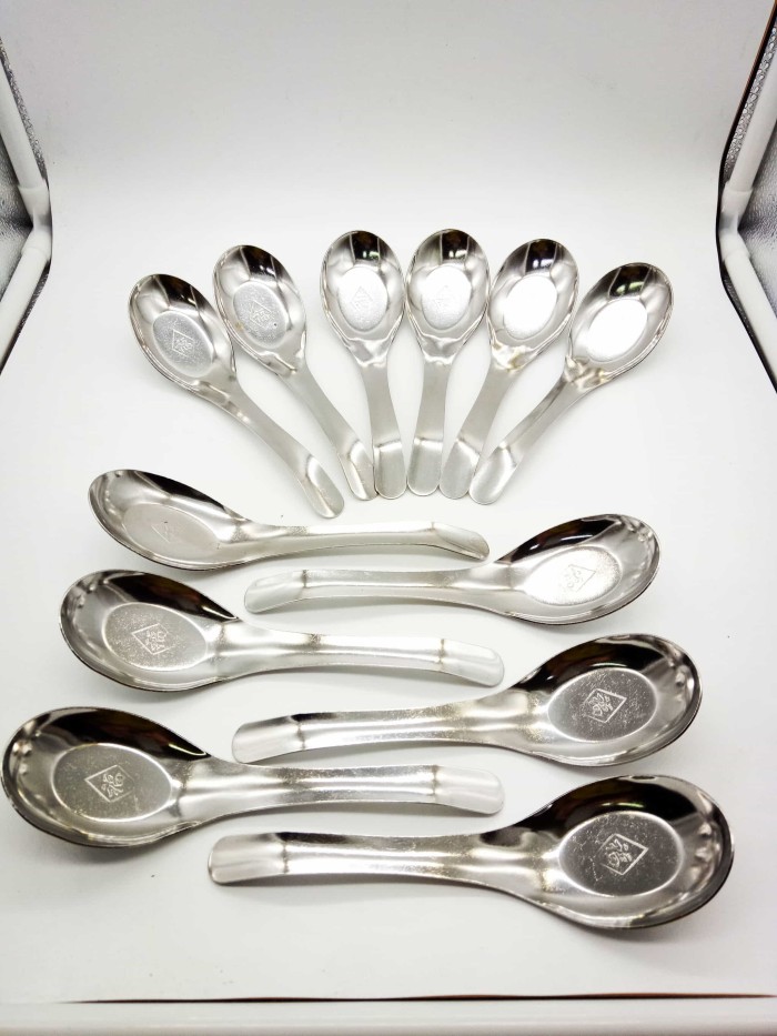 Sendok bebek Stainless per 6pcs Tebal 1MM Soup / bubur / Kuah 14.5CM - Image 2