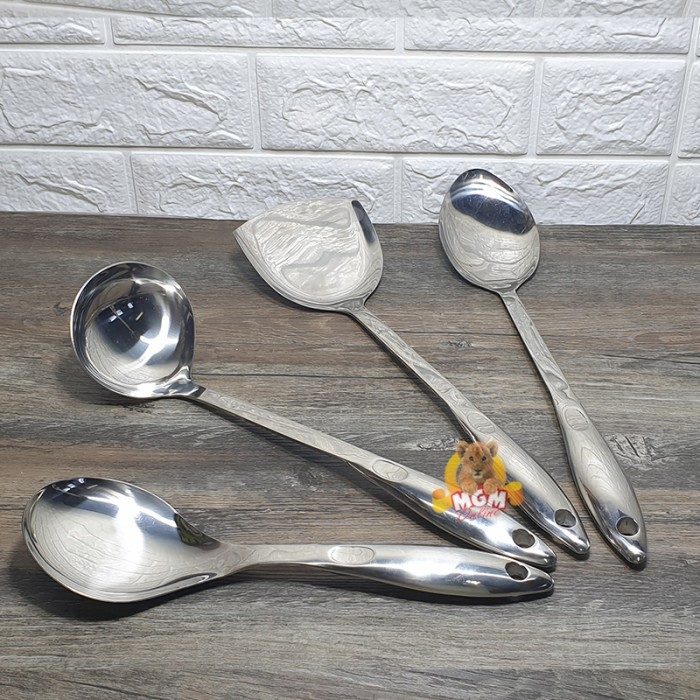 SALADMASTER serving spoon Stainless Steel heavyweight ANTI KARAT 27CM - Image 5