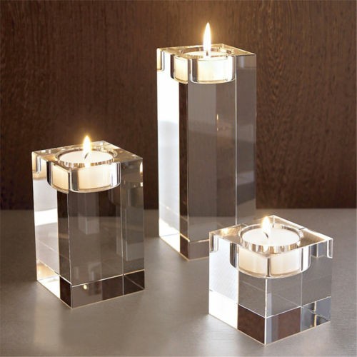 Tempat Lilin kristal ukuran 12CM x 4.8CM x 4.8CM (FREE LILIN)