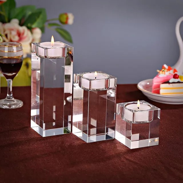 Tempat Lilin kristal ukuran 12CM x 4.8CM x 4.8CM (FREE LILIN) - Image 2