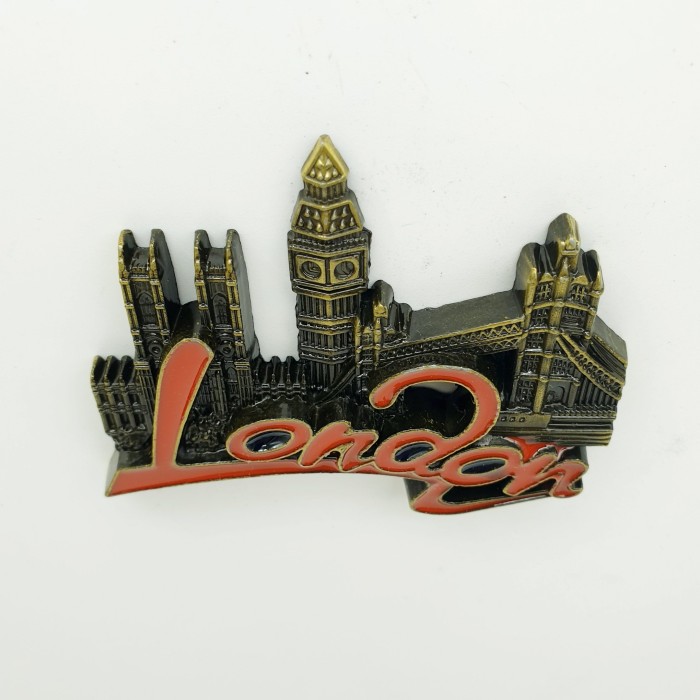 3D LOGAM Souvenir Negara magnet Kulkas Tempelan England London City - Image 4