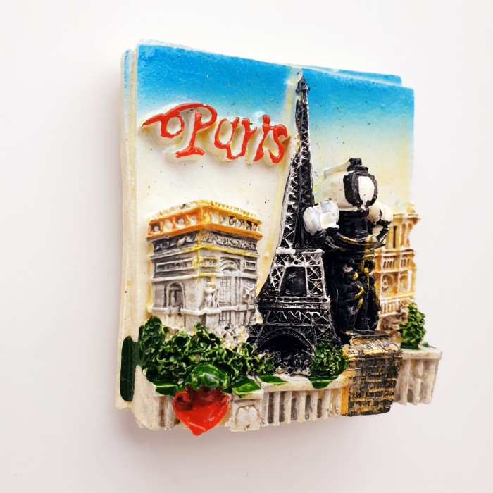 3D Fiber Souvenir Negara magnet Kulkas Tempelan kulkas PARIS City - Image 4