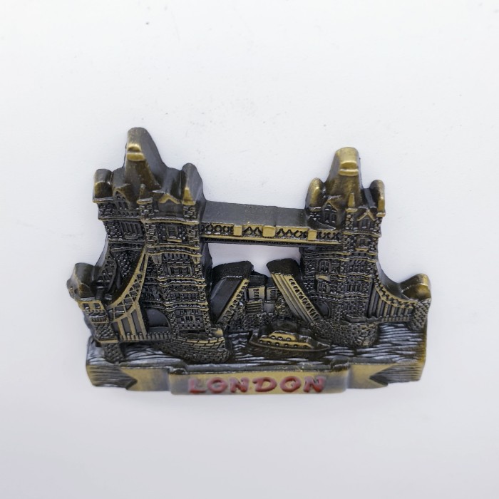 3D LOGAM Souvenir Negara magnet Kulkas Tempelan London Bridge Jembatan - Image 4