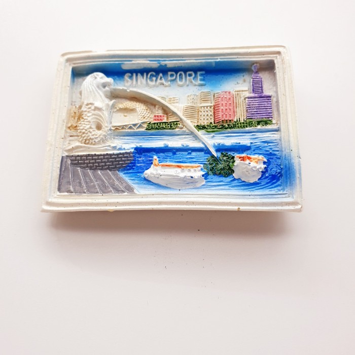 3D Fiber Souvenir Negara magnet Kulkas Tempelan kulkas SINGAPORE - Image 4