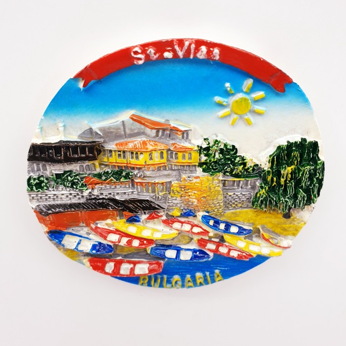 3D Fiber Souvenir Negara magnet Kulkas Tempelan kulkas BULGARIA StVlas - Image 4