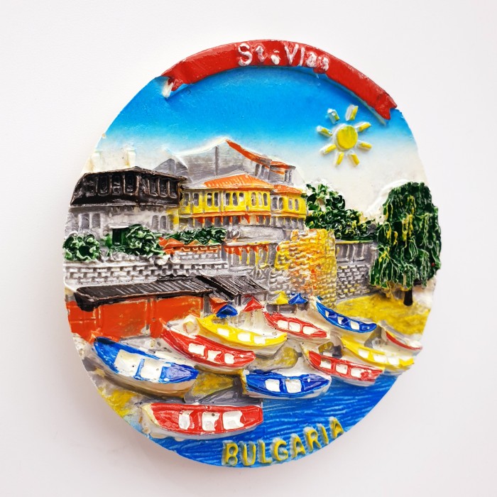 3D Fiber Souvenir Negara magnet Kulkas Tempelan kulkas BULGARIA StVlas - Image 5