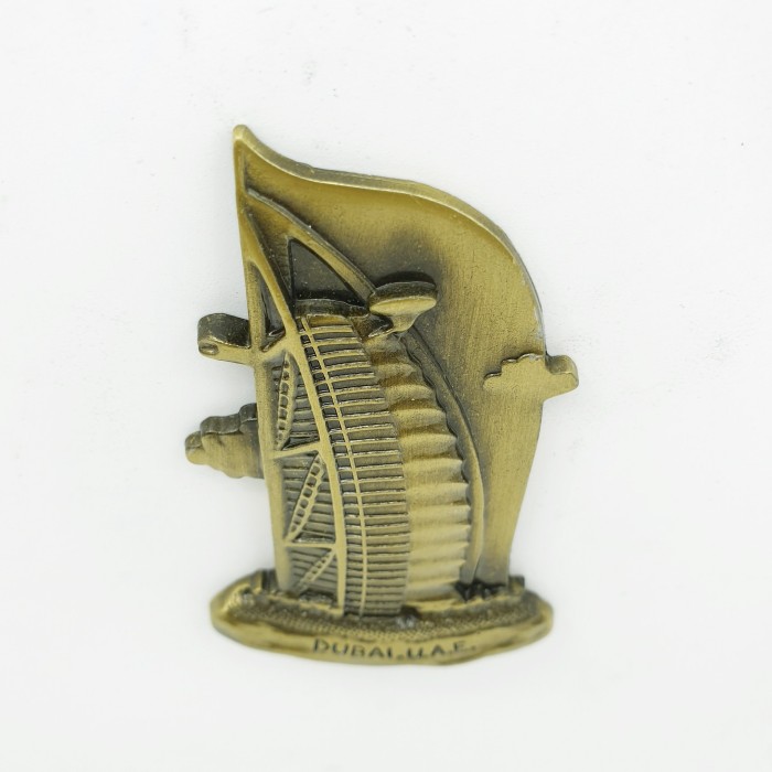 3D LOGAM Souvenir Negara magnet Kulkas Tempelan UAE Dubai Burj al-Arab - Image 5
