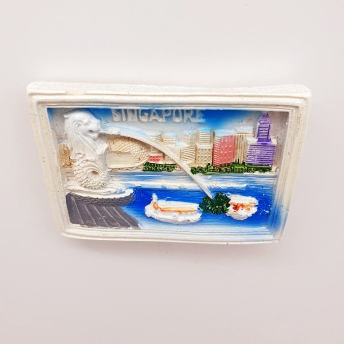 3D Fiber Souvenir Negara magnet Kulkas Tempelan kulkas SINGAPORE - Image 5