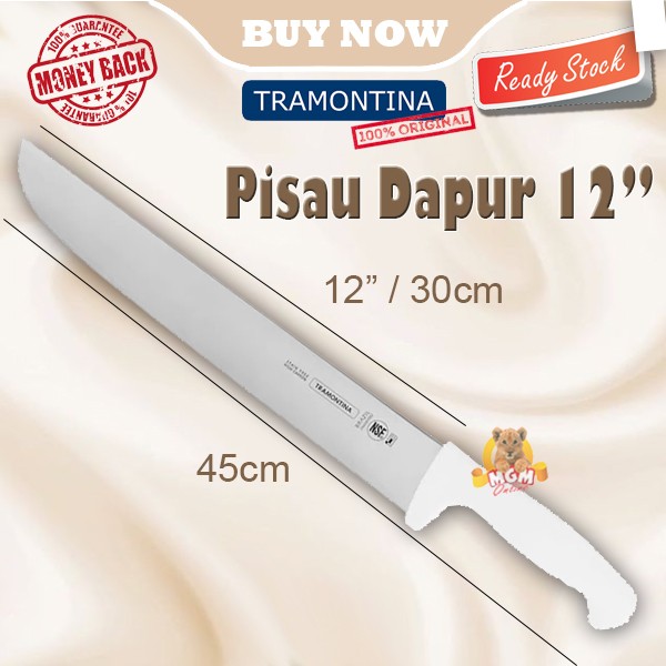 Made in Brazil Tramontina Chef Knife 12in Pisau Dapur NSF 30CM PRESS - Image 2