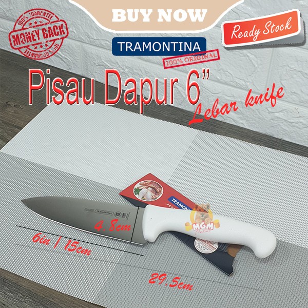Made in Brazil Tramontina Chef Knife 6in Pisau Dapur 15CM PROF Master