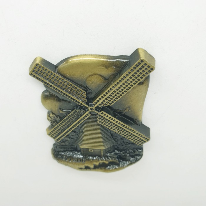 3D LOGAM Souvenir Negara magnet Kulkas Tempelan Holland Windmill - Image 3