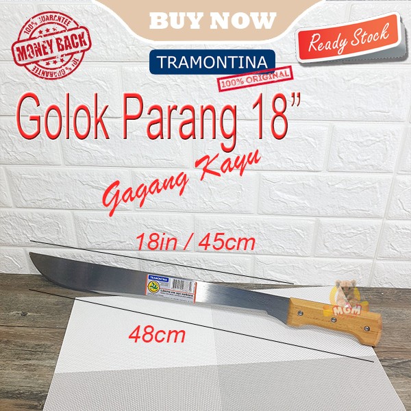 Made in Brazil Tramontina Golok parang 45cm Machete knife 18in S - Image 2