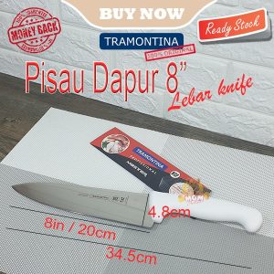 Made in Brazil Tramontina Chef Knife 8in Pisau Dapur 20CM PROFF Master