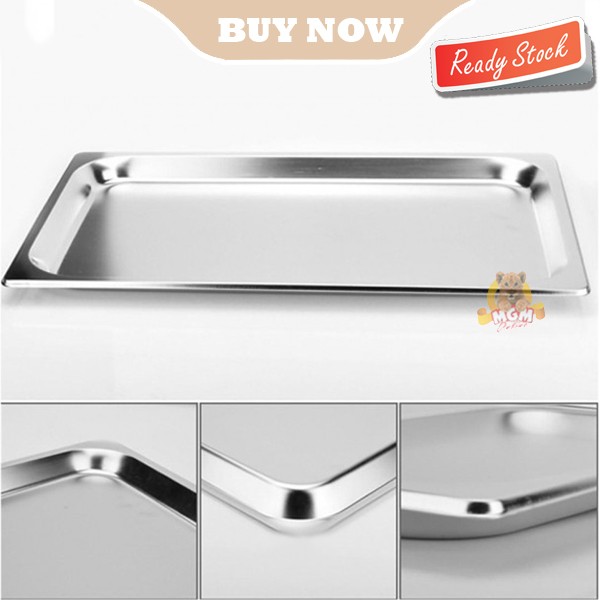 Food pan prasmanan Stainless ukuran 1/1 tinggi 4cm Wadah gastronorm - Image 2