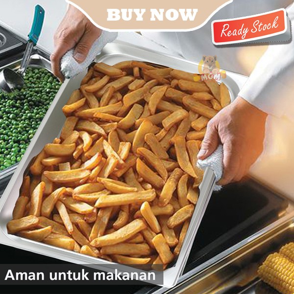 Food pan prasmanan Stainless ukuran 1/1 tinggi 4cm Wadah gastronorm - Image 3