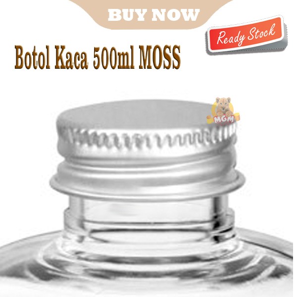 MOSS Botol Kaca 500ml Botol kopi coffee bottle juice tutup alumunium - Image 3