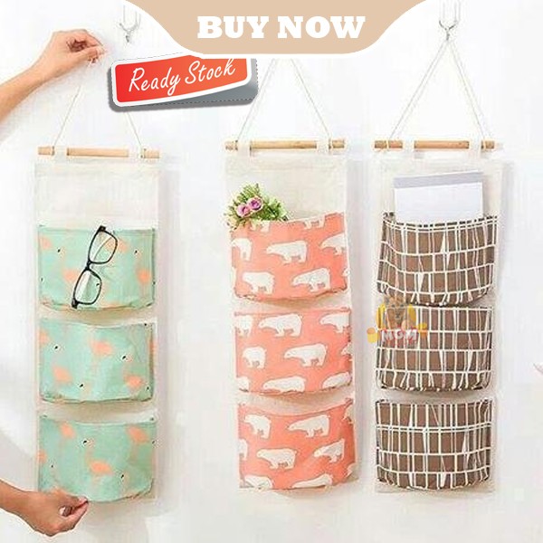 Organiser Pouch gantung SEKAT 3 Storage bag gantung 57x21cm MOTIF - Image 4