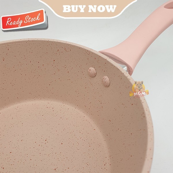 Panci teflon Marble 16cm Panci susu Sauce Pot Mini Anti Lengket - Image 2