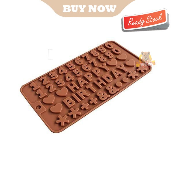 Cetakan coklat happy birthday Silicone chocolate Maker cetakan nomor - Image 5